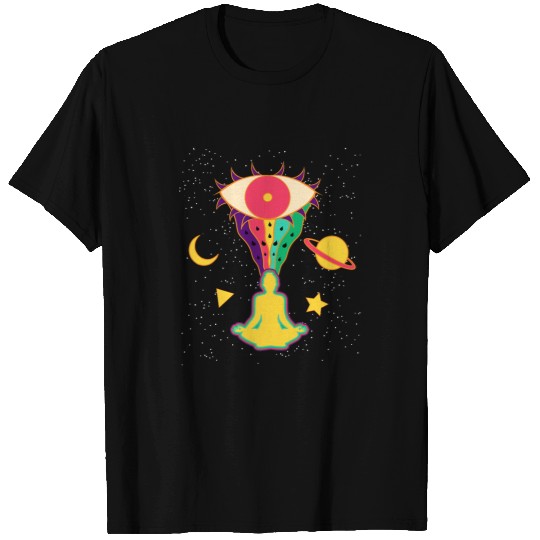 psychedelicss Yoga crazyss Abstract Art Sick Hippie Trippy T-Shirts