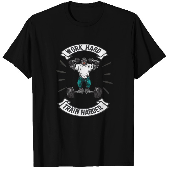 Gym Gorilla weightlifting and workout T-Shirts
