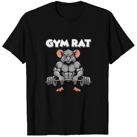 Gym Rat Fitness Bodybuilding Workout Muscle Pump T-Shirts