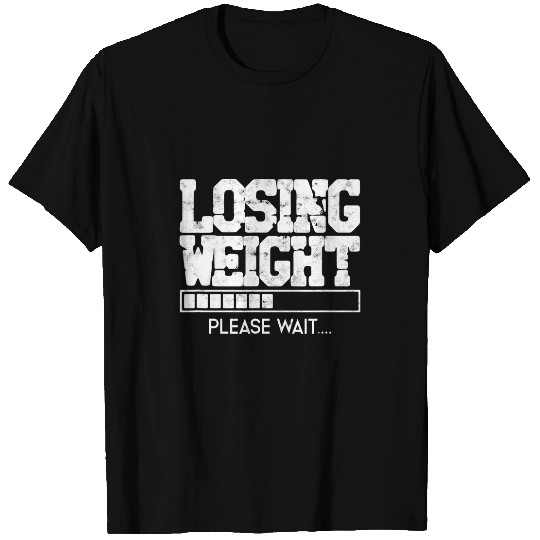 Losing weight Please wait Gym Muscle Bodybuilder T-Shirts