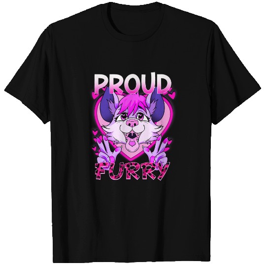 Proud Furry I Animal Character Furries I Fox Cosplay T-Shirts