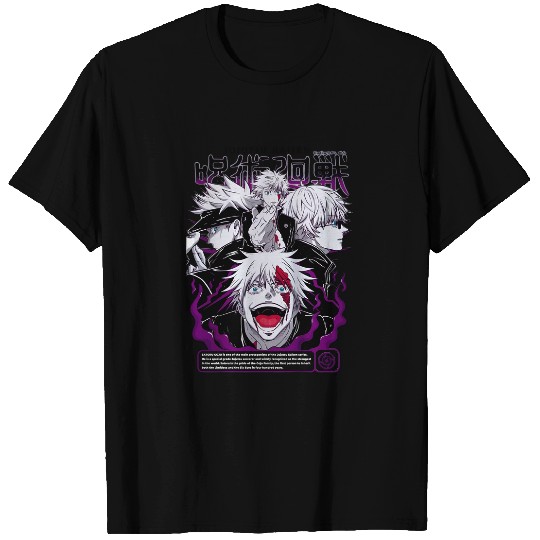 Gojo Satoru T-Shirt Jujutsu Satoru Anime Horror Funny Gift Shirt All Size