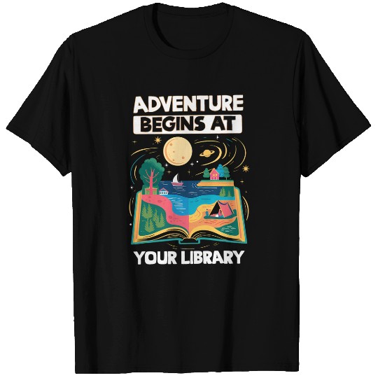 Reading Is Out There Adventure Begins At Your Library Summer T-Shirts