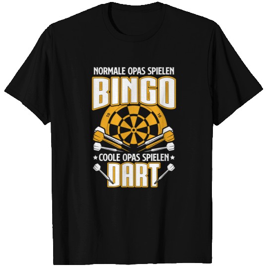 Normale Opas Spielen Bingo Coole Dart Darten Darts Lustiges T-Shirts