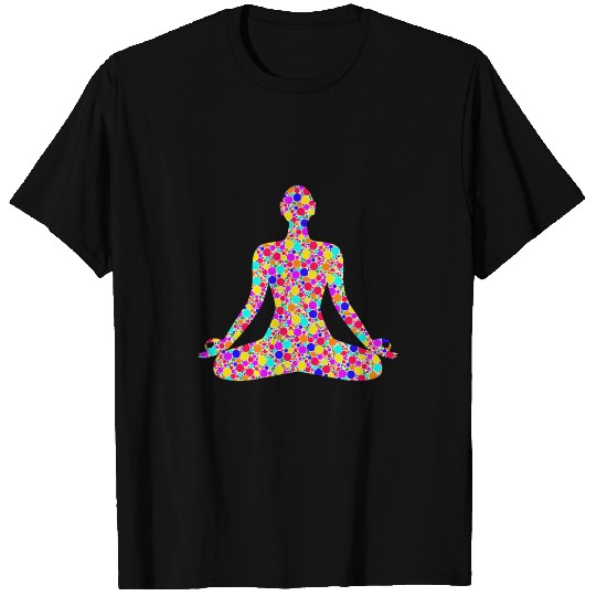International Dot Day Colorful Dotted Padmasana Yoga T-Shirts