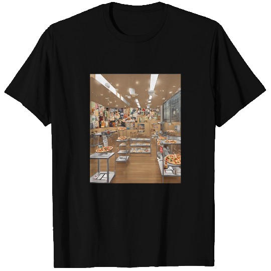Art Class Pizza And Beer Gallery Exhibit Design T-Shirts