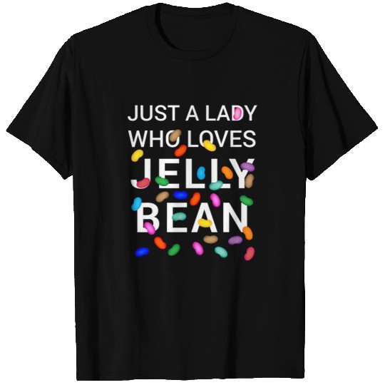 Just A Lady Who Loves Jelly Bean Halloween Candy T-Shirts