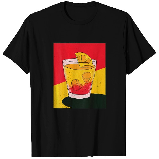 Aperol Spritz Summer Orange Splash Wines Glass Back Print T-Shirts