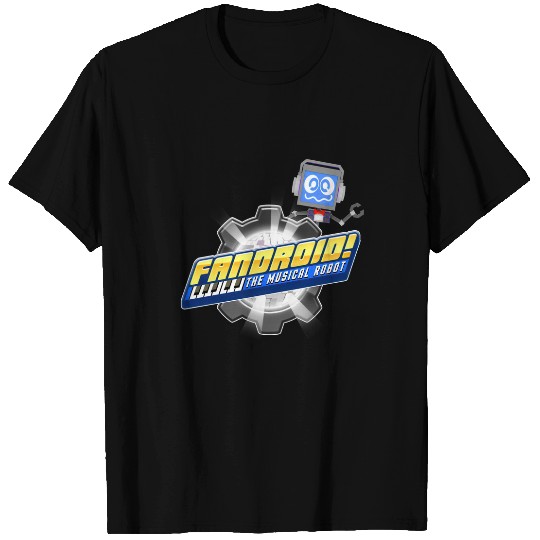 Fandroid Logo with Waving Fandroid T Shirts