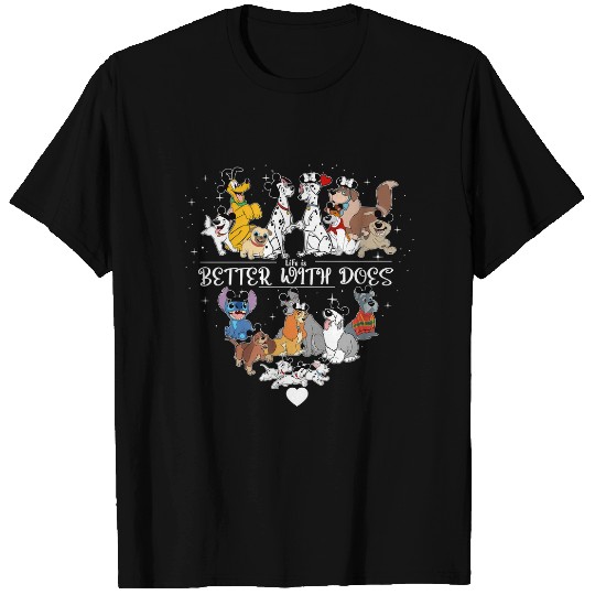 Disney Dogs Life is Better With Dogs Tee Unisex Adult Kid Shirt