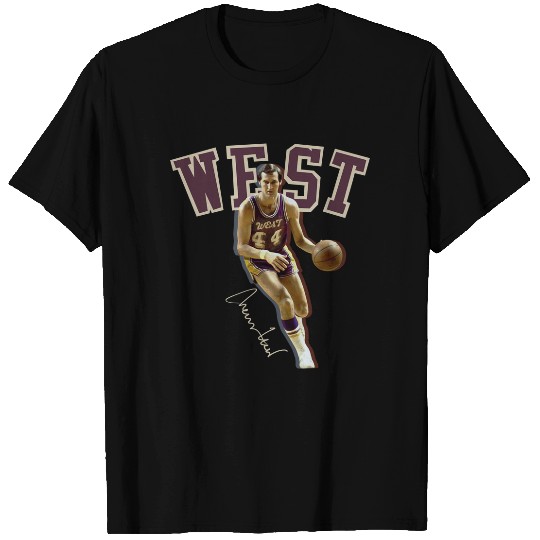 Jerry West Tribute T-Shirt | Cotton Short Sleeve Tee | Summer Casual Shirt | Vintage Shirt