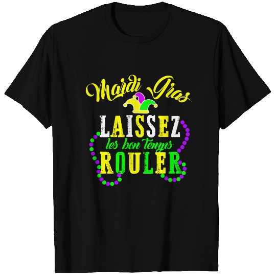 Mardi Gras laissez les bon temps rouler Fat T Shirts