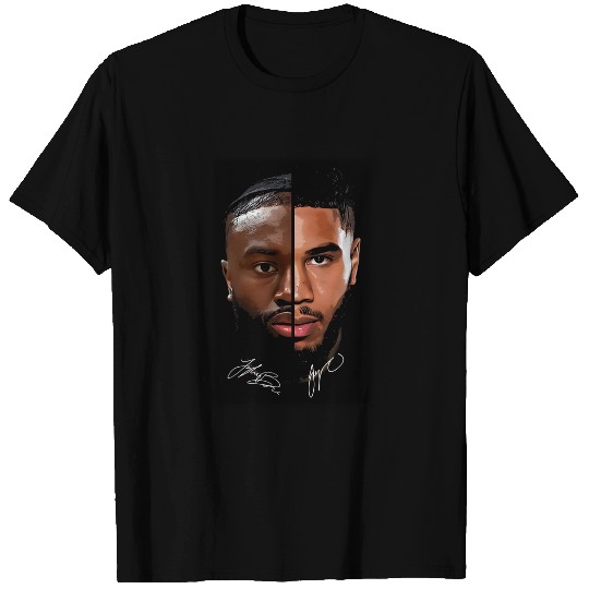 Jaylen Brown and Jayson Tatum Duo T-Shirt Boston Basketball Graphic