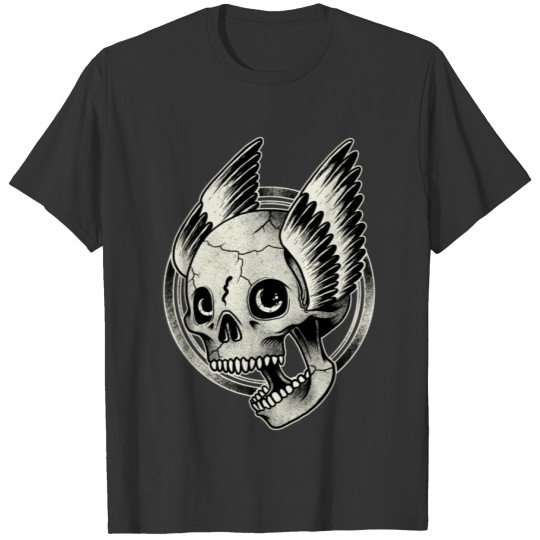 Bikers Skull Wings T-shirt
