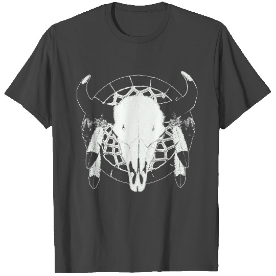 Buffalo skull T Shirts