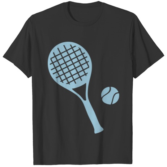 blue tennis rocket ball T Shirts