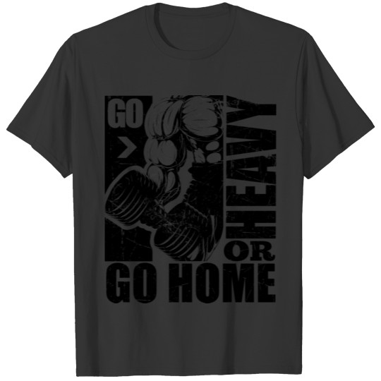 Heavy Gym Quotes Sports T-shirt