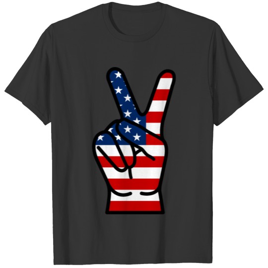 USA Peace Hand T-shirt