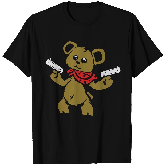 Teddy Bear with Gun T Shirts