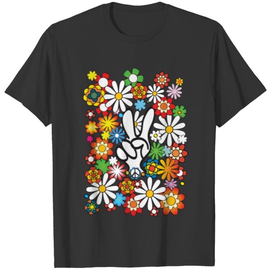 Flower Power Peace T-shirt