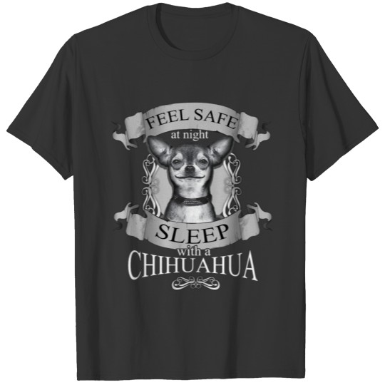 Chihuahua T-shirt - Feel save at night T-shirt