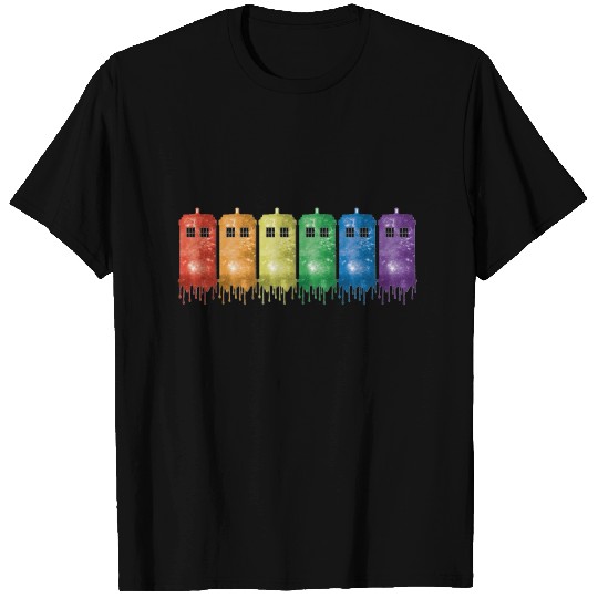Rainbow Tardis T Shirts