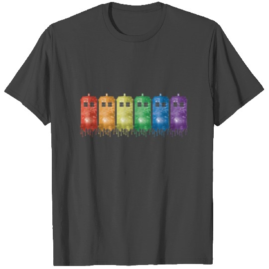 Rainbow Tardis T Shirts