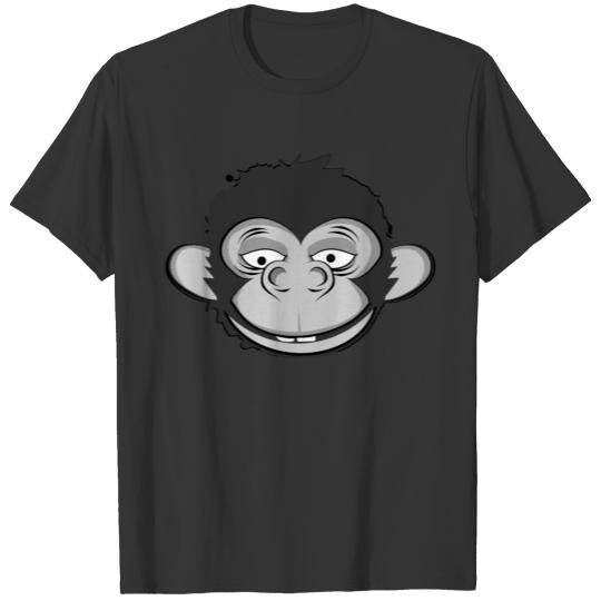 a smiling monkey face T Shirts