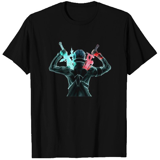 Sword art online kirito swords Dragon Slayers 5934 T Shirts