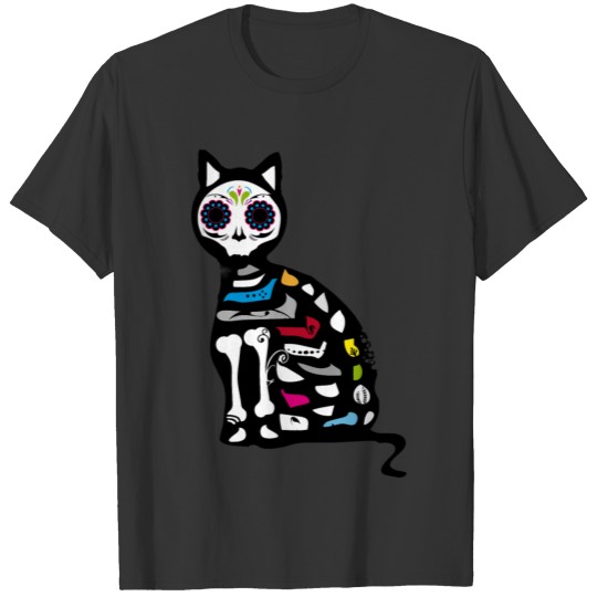 Sugar Skull Cat T-shirt