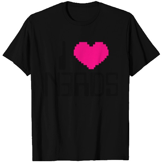 I Heart Nerds Pixel T Shirts