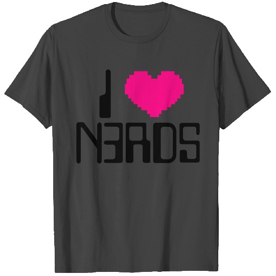 I Heart Nerds Pixel T Shirts