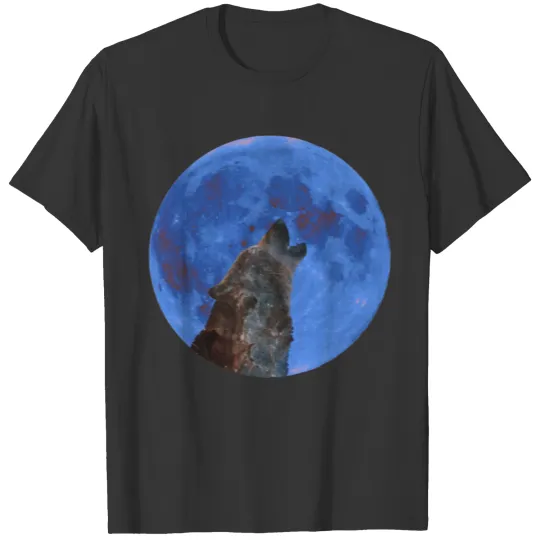 Galaxy Wolf and Bl Moon T Shirts