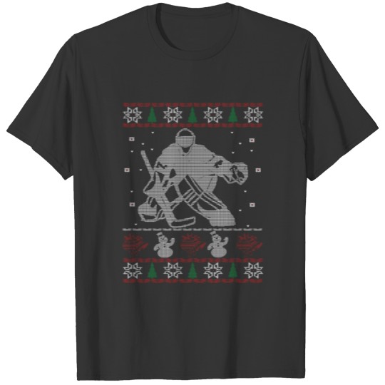 Hockey Goalie christmas T Shirts