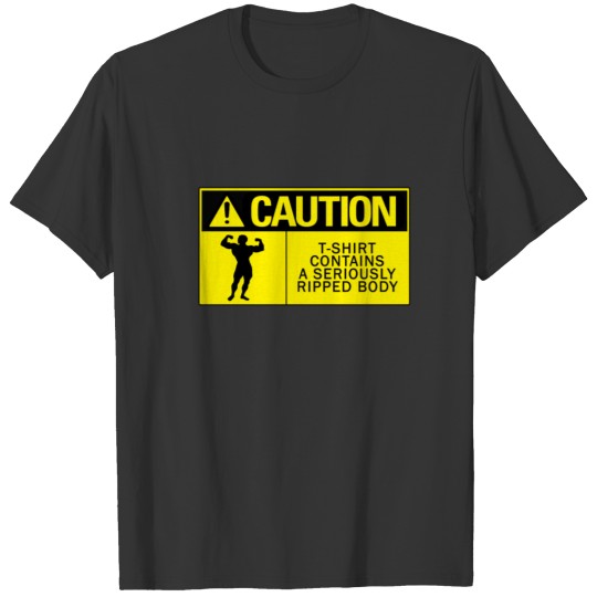 ripped body caution T-shirt