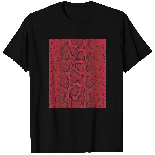 Snake Skin Black T Shirts