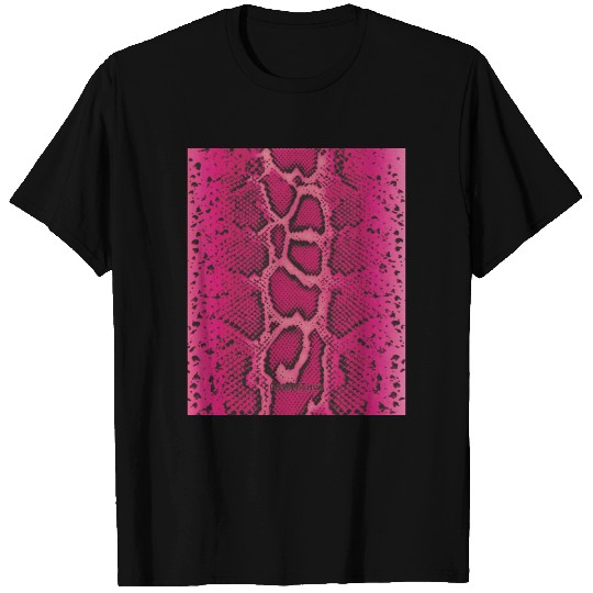 Snake skin Magenta T Shirts