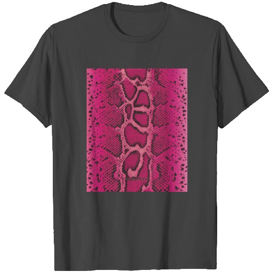 Snake skin Magenta T Shirts