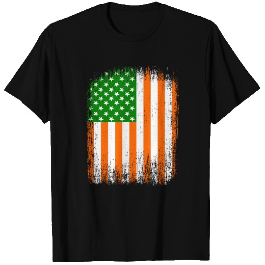 Irish American Flag T Shirts