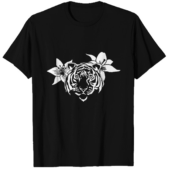 Lotus Tiger (WHITE) T Shirts