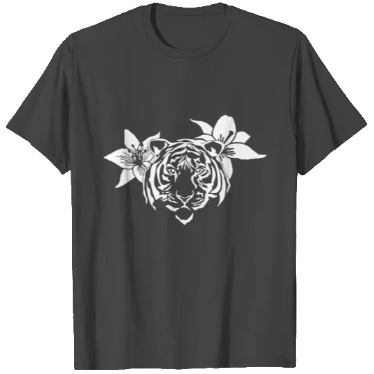 Lotus Tiger (WHITE) T Shirts