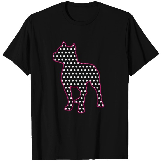 Pitbull Polka Dots T Shirts