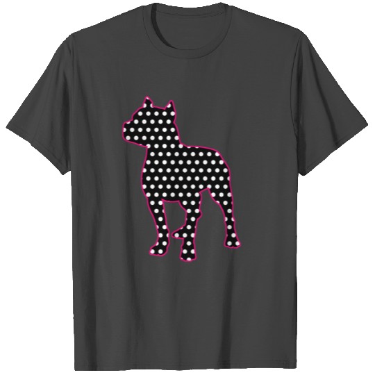 Pitbull Polka Dots T Shirts