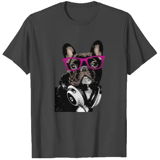 Hipster Frenchie T Shirts