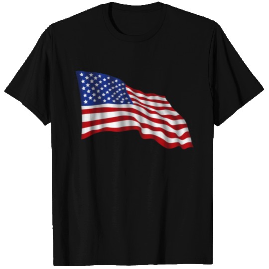 waving american flag T Shirts
