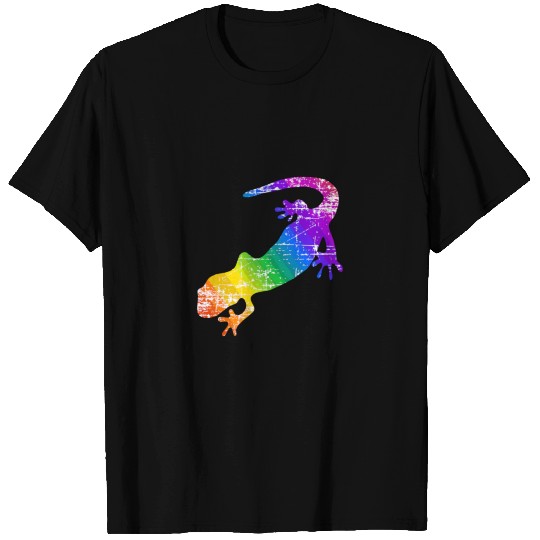 Distressed Rainbow Salamander T Shirts