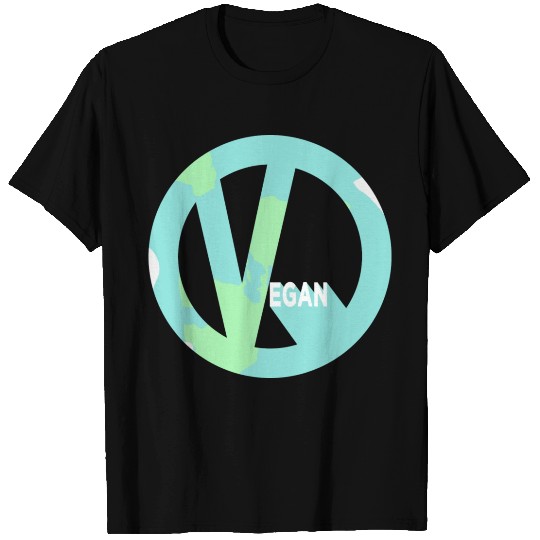 A Peaceful Vegan Earth T Shirts