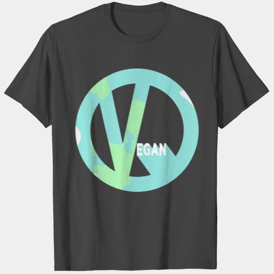 A Peaceful Vegan Earth T Shirts