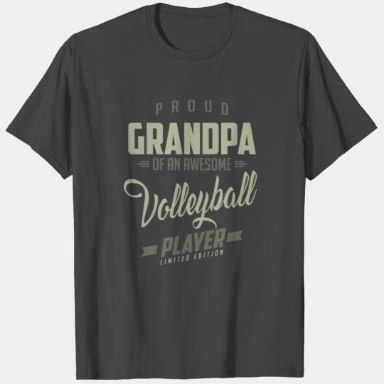 Proud Grandpa Volleyball Player. T Shirts