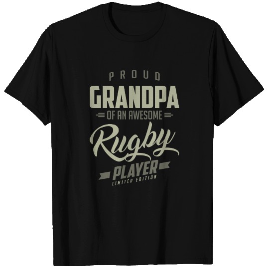 Proud Grandpa Rugby Player. T Shirts